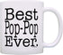 Father's Day Gift for Grandpa Best Pop-Pop Ever Gift Coffee Mug Tea Cup White