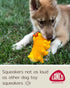 Sensory Caterpillar - Squeaky Dog Toys - Soft, Natural Rubber (Latex) - for Puppies, Small Dogs & Medium Dogs - Complies with Same Safety Standards as Children’s Toys (1 Pack)