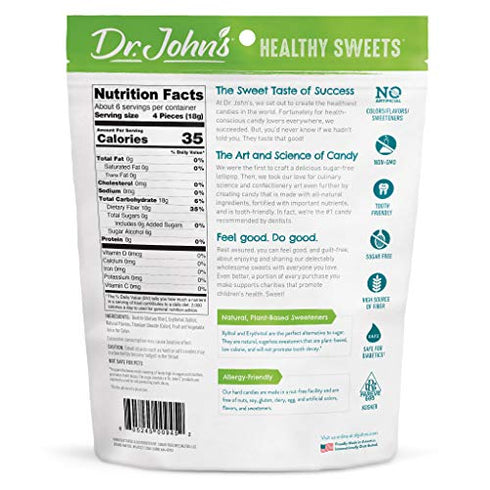 Dr. John's Healthy Sweets Sugar Free Peppermint Hard Candies (24 count, 3.85 OZ)