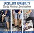 DMI Lightweight Aluminum Adjustable Walking Cane with Derby-Top Handle for Men and Women, FSA HSA Eligible