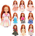 BARWA 6pcs Kelly Doll Clothes Fashion Dresses Outfit for Kelly Doll