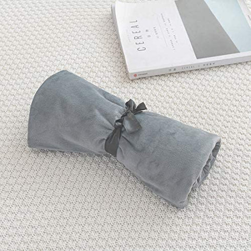 uwkcy Velvet Body Pillow Cover/Case Pillowcase with Hidden Zipper, Zippered Plush Fluffy Body Pillow Case (20 x 54 Inch, Light Gray, 1-Piece)