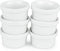 Kÿchen Mini Ramekins 1 oz. 30 ml|Microwave & Oven Safe, Porcelain Souffle Dish, Dipping Sauce, & Small Dessert Cups| 6 Count