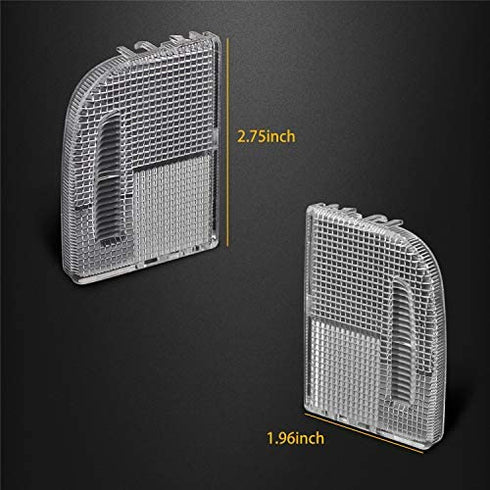 HERCOO Interior Dome Light Cover Roof Map Light Lens 34401-SDA-A21 34402-SDA-A21 Right Left Side Compatible with Honda Accord Hybrid Civic Element Odyssey Pilot Ridgeline with Sunroof Only