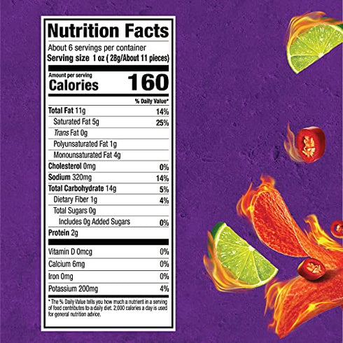 Takis Crisps Fuego Potato Crisps, Hot Chili Pepper and Lime Artificially Flavored, 5.5 Ounce Canister