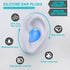 Ear Plugs for Sleeping Swimming, 8 Pair Reusable Silicone Moldable Noise Cancelling Earplugs for Shooting Range, Swimmers, Snoring, Concerts, Airplanes, Travel, Work, Studying