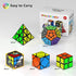 Vdealen Speed Cube Set, Puzzle Cube Bundle 2x2 3x3 Pyramid Dodecahedron Skewb Magic Cube Set, Smooth Sticker Cubes Games Toy Gifts for All Age Kids- 5 Pack