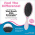 Wet Brush Hair Brush Kids Detangler - Detangling Knots, Snag-Free, Anti-Static Brush, Intelliflex Bristles, No pain, Split-Ends & Hair Breakage, Chevron Print, Easy Hold, Child-Friendly Size