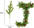 Alpurple 60 Packs Artificial Pine Needles Branches Garland-6.7x2.0 Inch Green Plants Pine Needles,Fake Greenery Pine Picks for DIY Garland Wreath Christmas Embellishing and Home Garden Decoration