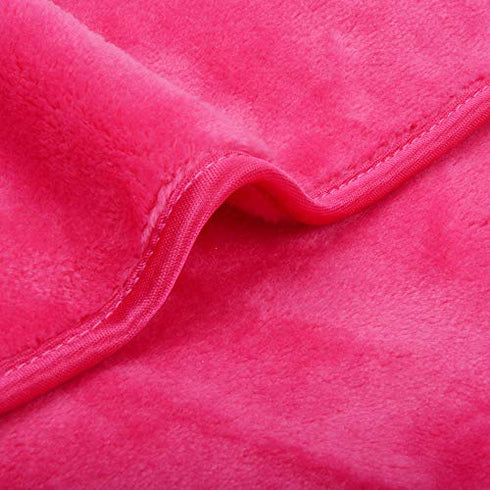 VIVOTE Microfiber Face Cloths Reusable Makeup Remover Cloth Ultra Soft Washcloths for Women and Baby 12Inch X 12Inch (6 pack, Dark pink)