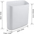 Picowe Magnetic Laundry Storage, Large Lint Holder Bin for Laundry Room, Space-Saving Trash Container Hanging on Dryer, Washer or Wall Mount Trash Bin (White)