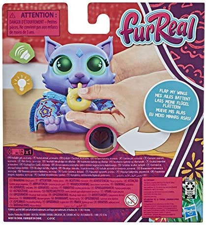 FurReal Flitter The Kitten Color-Change Interactive Feeding Toy, Lights and Sounds, Ages 4 and up