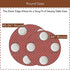 Covers For The Home Deluxe Elastic Edged Flannel Backed Vinyl Fitted Table Cover - Fashion Diamond (Rust) Pattern - Small Round - Fits Tables up to 40" - 44" Diameter