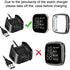 Wepro Screen Protector Case Compatible with Fitbit Versa 2 Smartwatch, 3-Pack Soft TPU Plated Bumper Full Cover Cases for Fitbit Versa Watch, Clear/Black/Rosegold, Shock Proof Fit Shell Replacement