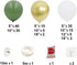 DIY Balloon Arch Kit Olive Green White Balloon Garland Kit-149pcs Avocado Green, White And Metallic Chrome Gold Balloons For Baby&Bridal Shower, Birthday Party, Wedding, Grad, Anniversary Party