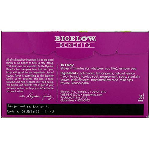 Bigelow Tea Lemon Echinacea, 18 ct