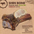 Downtown Pet Supply - Dog Bones for Aggressive Chewers - Natural Beef Bones for Dogs - Beef Marrow, Calcium, Glucosamine & Chondroitin for Joint Health - Dog Dental Chew - Craft Cut Shin Bone - 1Ct