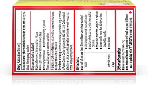 Tylenol 8 Hour Arthritis Pain Relief - Acetominophen Extended-Release Tablets, Pain Reliever / Fever Reducer, 24 Caplets, 650 milligrams each (2-Pack)