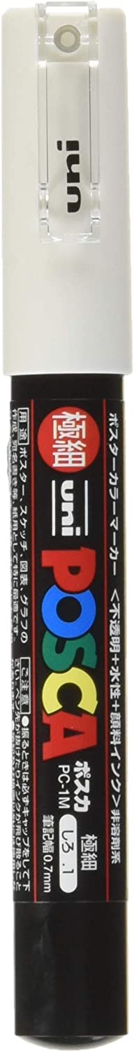 Posca Acrylic Paint Marker, Extra Fine, White