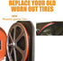 Urethane Band Saw Tires 9 inch x 1/2 inch x .095 inch 2 Pack for Delta 28-150 BS100 SM400 Craftsman 137.21409 113.24458 315.214770 Grizzly G1052 Black & Decker BDBS100 BS700 Ryobi BS901 ProTech 3203