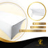 White 6ft Tablecloth Rectangular Spandex Linen - Table Cloth Fitted Cover for 6 Foot Folding Table, Wedding Linens Banquet Cloths Rectangle Covers