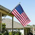 American Flags for Outside 3x5 USA Flag 100% Made In USA Embroidered Stars Heavy Duty US Flag Banner for High Winds Sewn Stripes Oxford Cloth Header with 4 Rows Stitched Edge