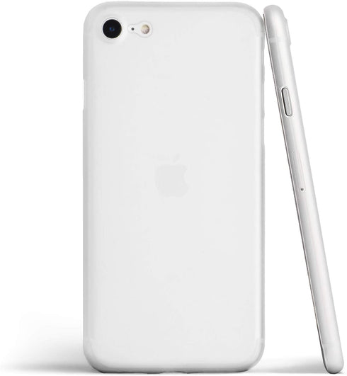 totallee Thin iPhone SE Case, Thinnest Cover Ultra Slim Minimal - for Apple iPhone SE (2020 and 2022) (Frosted Clear)