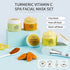 ANAI RUI Turmeric Vitamin C Facial Mask 3-in-1 Travel Mini Kit - Clay Mask, Peel Off Mask, Wash-Off Cream Mask, for Acne & Dark Spots, Oily Skin, Facial Spa Treatment 1.75 oz × 3 ea
