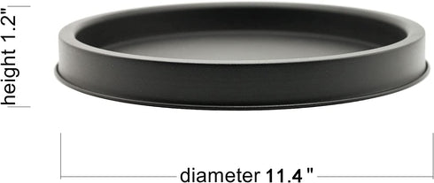 SUJUN Matte Black Metal Candle Holder Tray, Home Decor Accessories for The Coffee Table and Dining Table Large