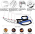 Latest 2020 Heavy Duty Kitchen Shears with Unique Curve Blade, No Rust Cooking Knives Multi-purpose Scissors for Turkey Poultry Chicken Meat Bone Nuts Cardboard