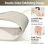 Suntee Exfoliating Back Scrubber for Shower, 3 PCS Loofah Back Scrubber with Exfoliating Glove and Sponge Pad Set, Long Deep Clean Back Washer Bath Shower Scrubber for Men and Women (36.5*4.5 inch)