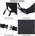 Black Large Fanny Pack for Men Women Plus Size Waist Waterproof, Gym Outdoor Fashion Belt Waist Bag Pack Pouch for Men with Zipper Adjustable Strap,Nylon