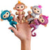 WowWee Fingerlings Monkeys - Fingerblings - Glimmer (Pink/Rose Gold) - Friendly Interactive Toy