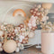 Incarnadin Macaron Orange Balloon Garland Arch kit backdrop 134pcs Rosy Metallic White Balloons Set fancy decoration for Wedding Birthday Balloons Graduation Party babyshower.
