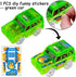 Tracks Cars Replacement Only, Light Up Magic Cars for Tracks Compatible with Glow in The Dark Toy Cars with 5 LED Flashing Lights for Most Race Tracks Only Toy Cars Track Car Accessories (4 Pack)