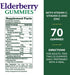 Elderberry Gummies by Nature's Bounty, Dietary Supplement, Supports Immune Health, Contains Vitamin A, C, D, E and Zinc, 100 mg, 70 Gummies