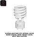 SLEEKLIGHTING - GU24 23Watt 2700K 1600lm 2 Prong Light Bulbs- UL approved-120v 60Hz - Mini Twist Lock Spiral -Self Ballasted CFL Fluorescent Bulbs- 1600lm Warm White 4 Pack (100 Watt Equ)