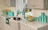 Home Basics Essence Collection Salt and Pepper Shaker Set, Turquoise Blue