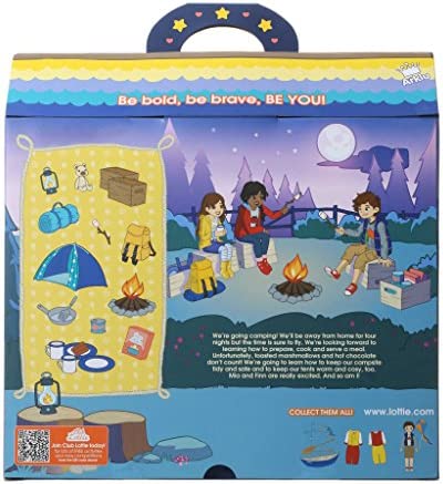 Lottie Dolls Camping Playset | Doll Camping Toys for Girls & Boys | Toy Campfire Doll Camping Accessories | Boy & Girl Camping Toys