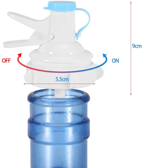 GLOGLOW Pack of 1 Manual Operated 5 Gallon Bottle Jug Pump Drinking Water Spout Dispenser with Dustproof Cap