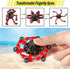 Transformable Fingertip Gyro Fidget Spinner, 2PCS DIY Deformation Robot Toy Transformable Mechanical Spiral Twister Fingertip Decompression Fingertip Toy for Kids Adults