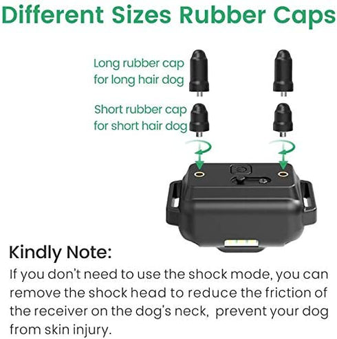 FunniPets Dog Training Collar, Dog Shock Collar with LED Light 2600ft Remote Range Waterproof Shock Collar for Small Medium and Large Dogs with 4 Training Modes (Only 1 Receiver Included)