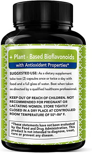 Quercetin 1000mg + Bromelain 300mg per Serving- Quercetin with Bromelain Supplement Complex for Cardiovascular Health, Respiratory System Support, Immune Function & Allergy Support-120 Veggie Capsules