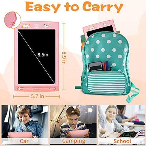 WONDAY Toys for 3 4 5 6 7 8 Years Old Girls Toys Gifts for Girls Toys for Girls Age 4 5 6 7 Little Girl Toys Age 4-5 LCD Writing Tablet for Kids Birthday Gift for 3 4 5 6 Years Old Girls Kids