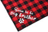 JPB 2 Pack Sooner to be Big Brother Dog Bandana,Pet Baby Announcement Plaid Scarf Gender Reveal Accessories