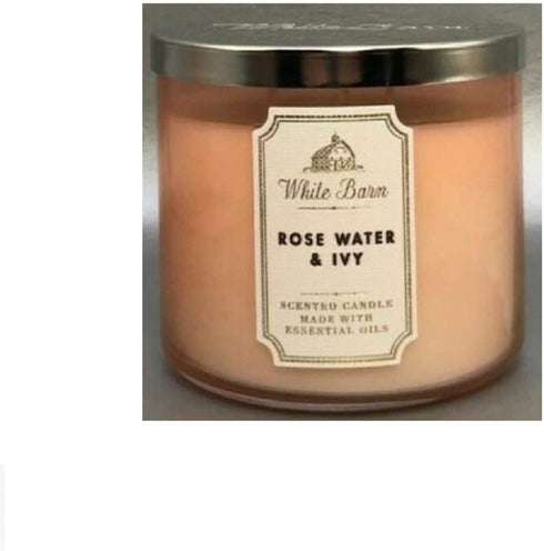 White Barn 3-Wick Candle in Rose Water & Ivy White Barn 3-Wick Candle in Rose Water & Ivy (Made with Essential Oil)