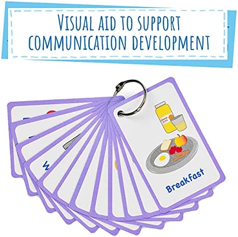 My Meal and Snacks Cards 12 Flash Cards for Visual aid Special Ed, Speech Delay Non Verbal Children and Adults with Autism or Special Needs