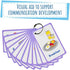 My Meal and Snacks Cards 12 Flash Cards for Visual aid Special Ed, Speech Delay Non Verbal Children and Adults with Autism or Special Needs
