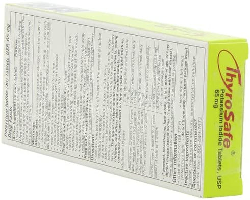 Thyrosafe Potassium Iodide Tablets, 65 Mg, 20-Count by ThyroSafe
