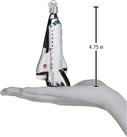 Old World Christmas Space Shuttle Glass Blown Ornaments for Christmas Tree